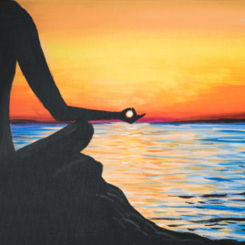Sunset Mantra Acrylic Painting