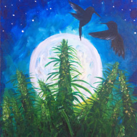 Blue Dream Acrylic Painting By Chelz Franzer