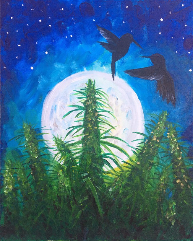 Blue Dream Acrylic Painting By Chelz Franzer