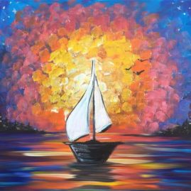 Come Sail Away Acrylic Painting By Chelz Franzer