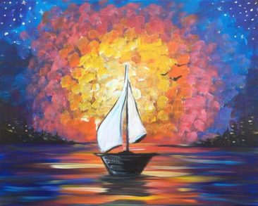 Come Sail Away Acrylic Painting By Chelz Franzer