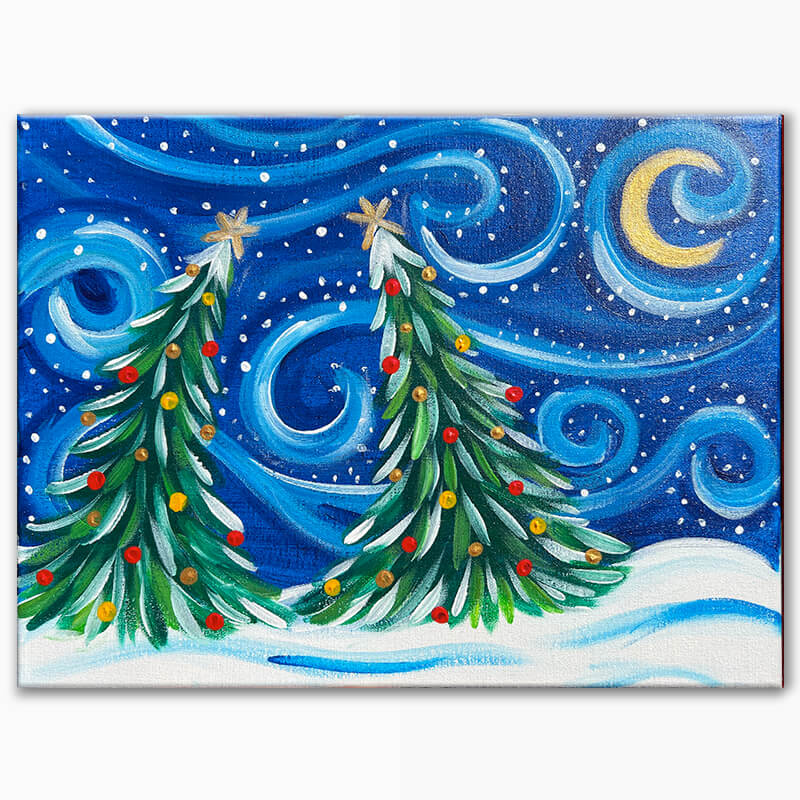 Snowy Night Painting Event