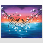 Love Birds Valentines Day Painting