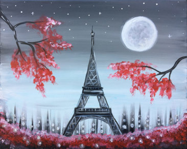 A Night in Paris - Acrylic Painting
