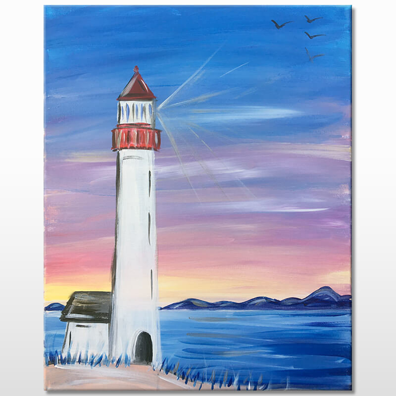 Paint Night In Riverside Ca Lighthouse Cove At Canyon Crest Winery