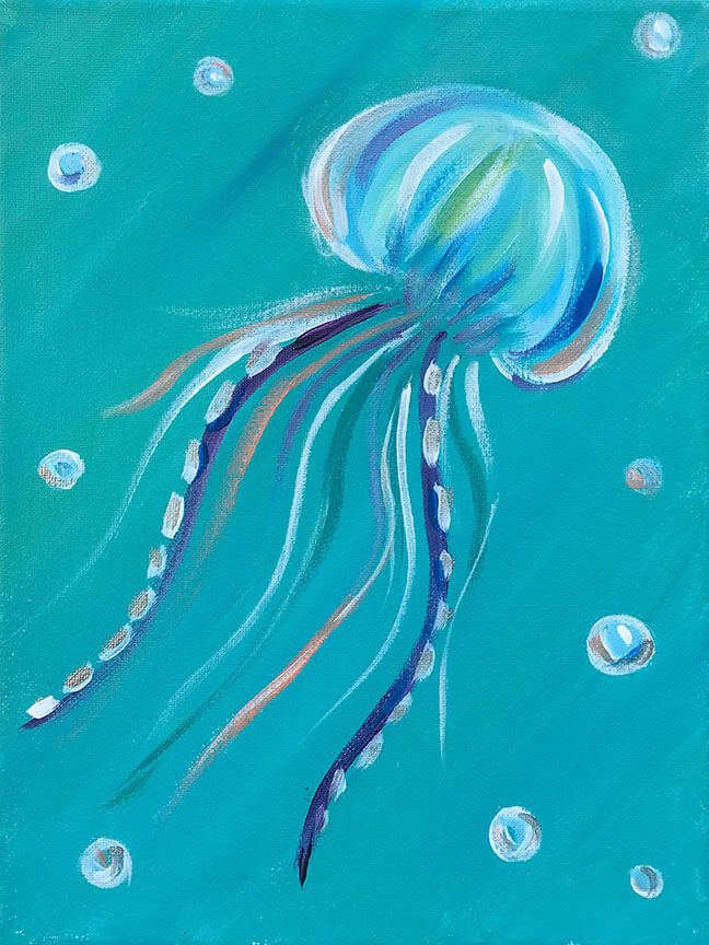 Baby Jellyfish Kids Painting Party