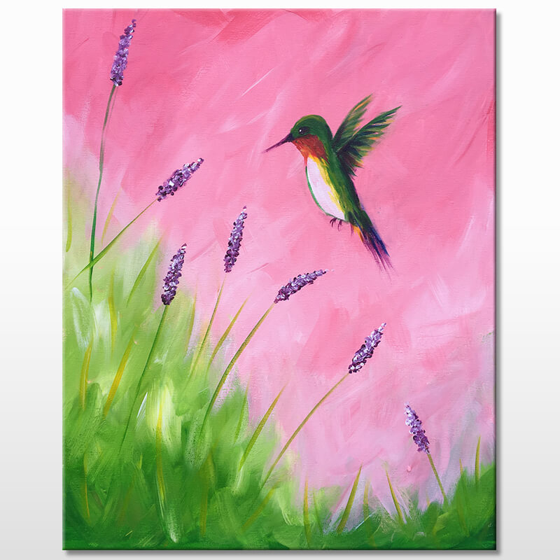 Hummingbird Painting Event in Riverside, CA