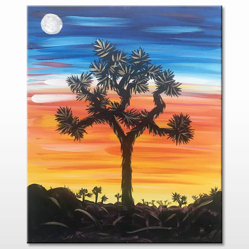 Joshua Tree Sunset Paint & Sip Event in Redlands, CA