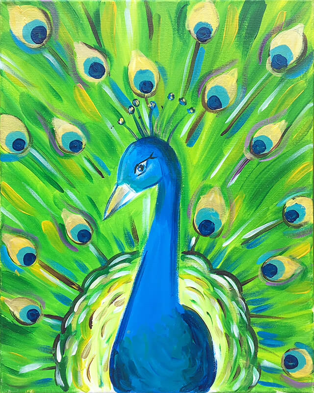 Peacock Painting Party