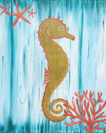 Seahorse Drift Painitng Party