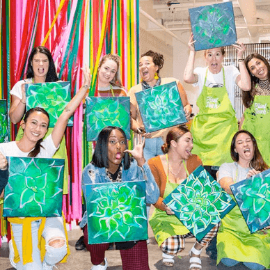 Paint Party at Home, Online class & kit