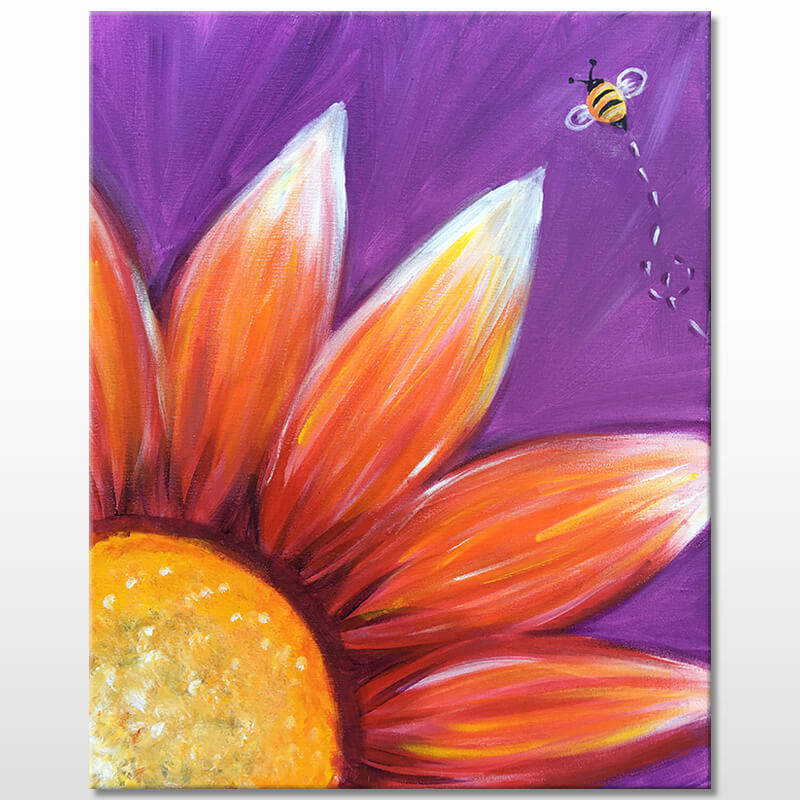 Buzzin Blooms Painting Class