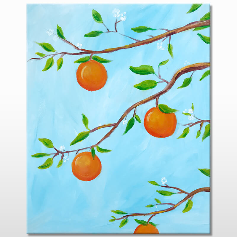 Orange Citrus Painting