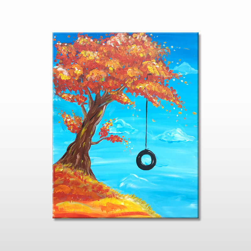 Fall Swing Acrylic Painting