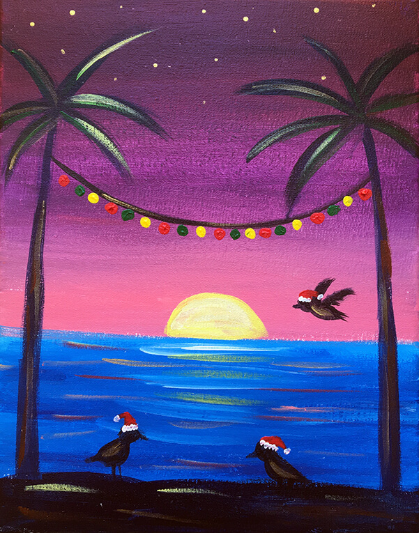 Seagulls Greetings Painting Party