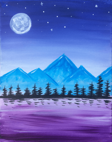 Dreamy Mountains Paint At Home Event
