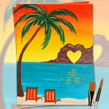 Lovers Paradise Painting Event with The Paint Sesh