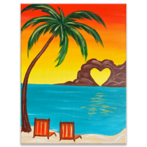 Lovers Paradise Painting Event at The Hidden Chapter Bookstore – Join The Paint Sesh in Fort Thomas, KY for a warm and romantic paint and sip night.