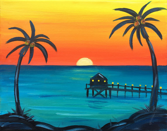 Beach Pier Kids Painting Party
