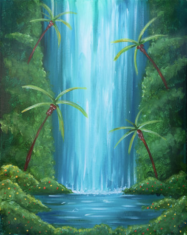 Jungle Falls Painting Party
