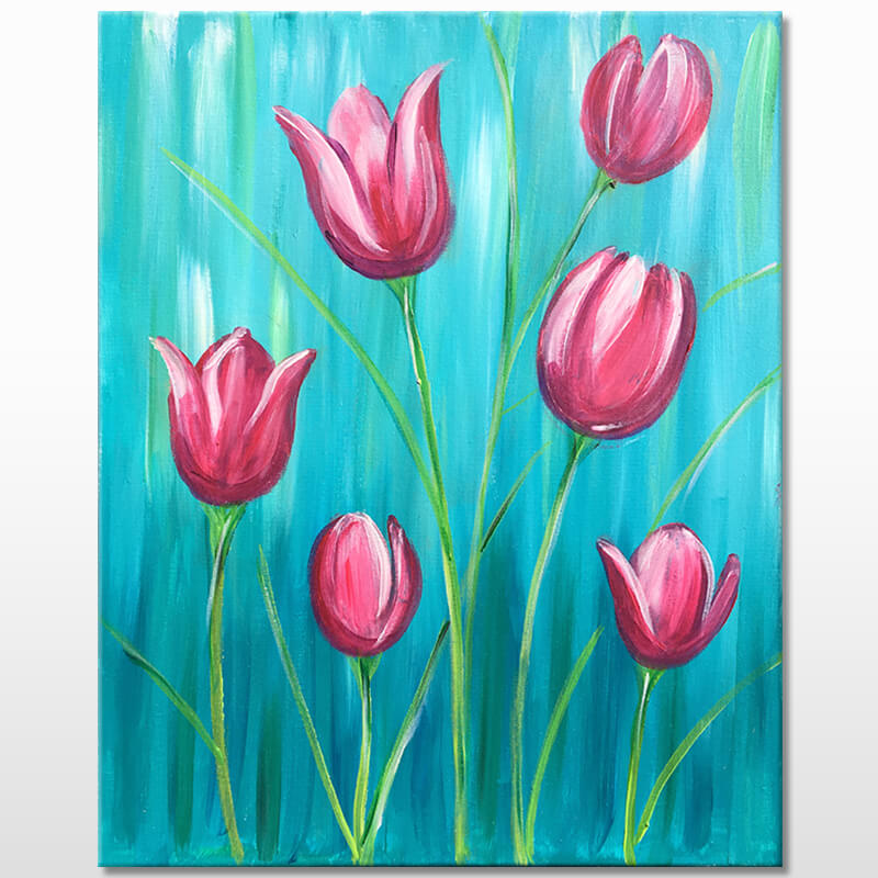 Tulips Online Painitng Class