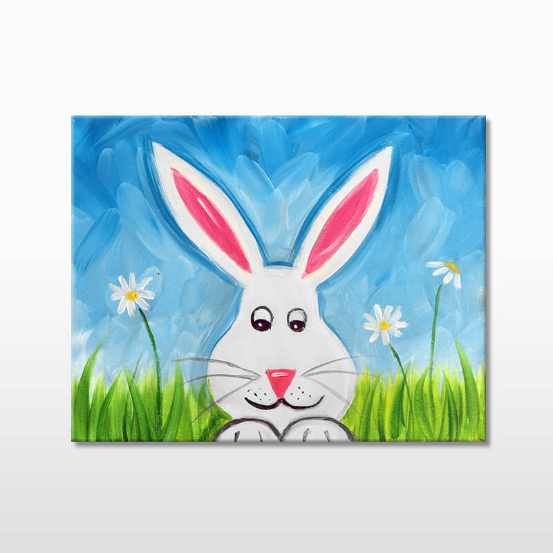 Spring Bunny Virtual Painting Class