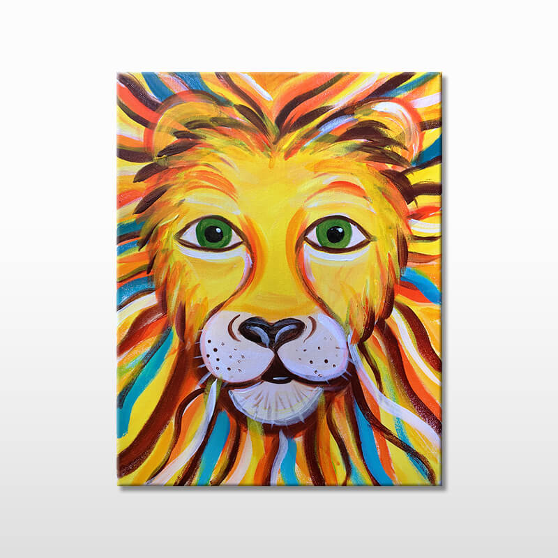 Lions Mane Acrylic Painitng Class