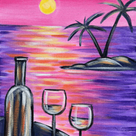 Happy Hour Sunset Painting Class with The Paint Sesh