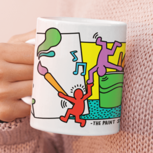Keith Haring Inspired Paint and Sip Mug