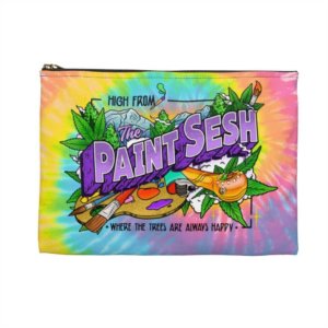 High From The Paint Sesh Tie Dye Accessory Pouch