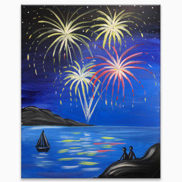 Fireworks Celebration Painting Class