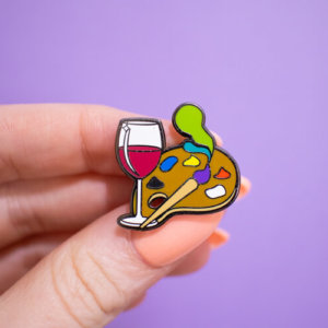 Paint and Sip Enamel Pin