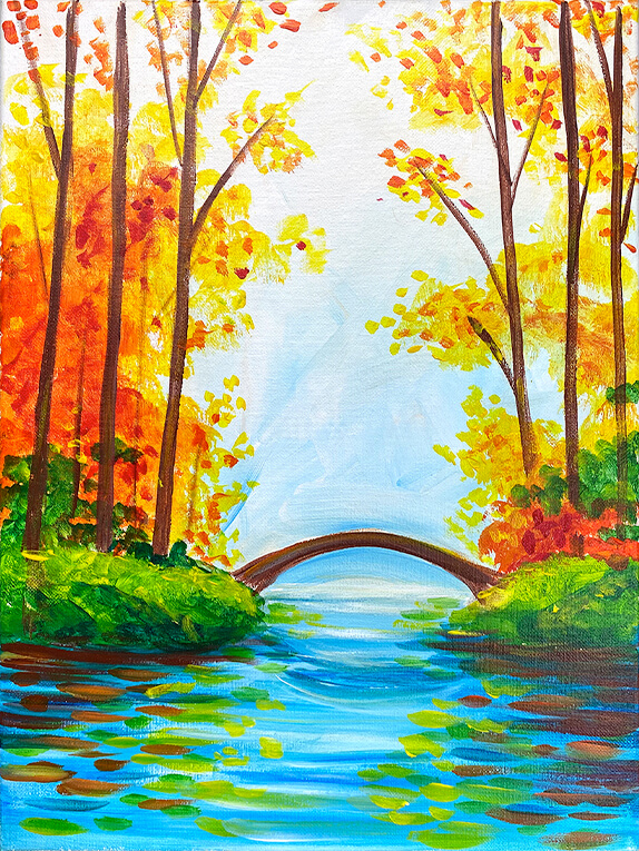 Scenic Season Acrylic Painting by The Paint Sesh