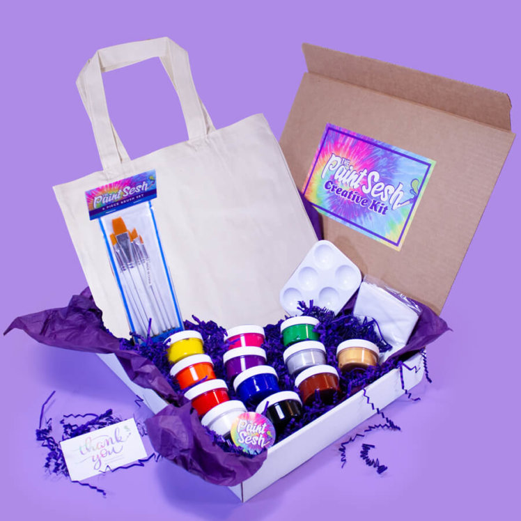 Paint Your Own Tote Bag in a Box