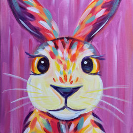 Colorful Cottontail Virtual Painting Event
