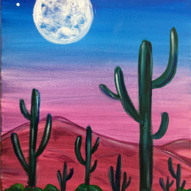 Desert At Dusk Painting Party