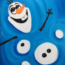 Let it Go - Olaf Virtual Painting Class