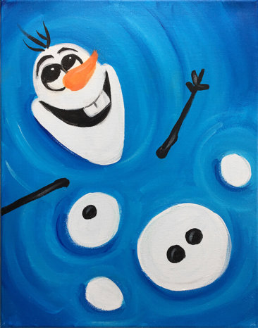 Let it Go - Olaf Virtual Painting Class