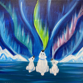 Arora Polar Bears Painting Party with The Paint Sesh