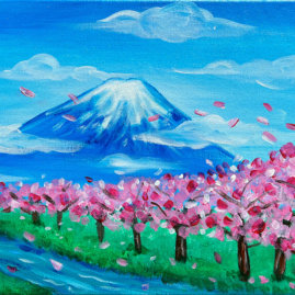 Mt. Fuji Painting Class with The Paint Sesh