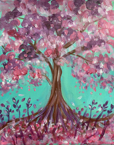 Blooming Tree Painting Party