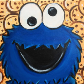 Cookie Monster Virtual Painting Event