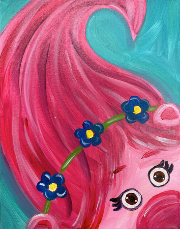 Poppy the Troll Painting Party