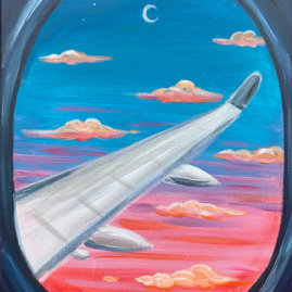 Big Jet Plane Acrylic on Canvas Painting
