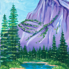 Yosemite Acrylic Painting Class by The Paint Sesh