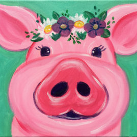 Miss Piggy Painting Party