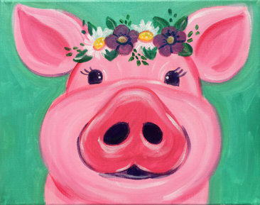 Miss Piggy Painting Party