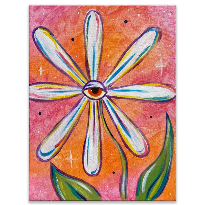 Online Painting Class - Dazed Daisy (Virtual Paint at Home Event)