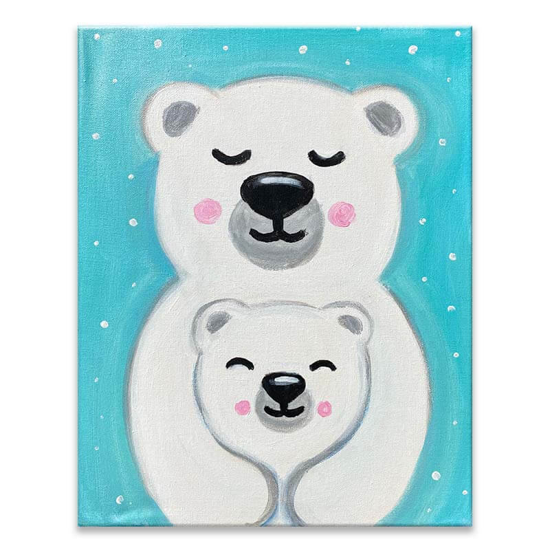 Polar Bear Love Painting Class