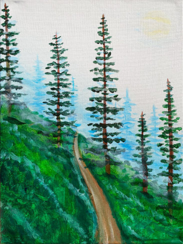 Misty Forest Painting Class